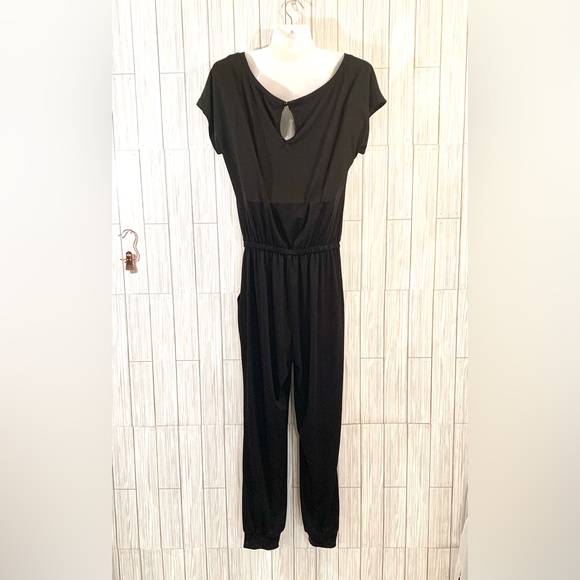 Vintage Style Elastic Waist Pants Jumpsuit - Picture 2 of 4